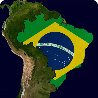 Mapa do Brasil Verde 5G